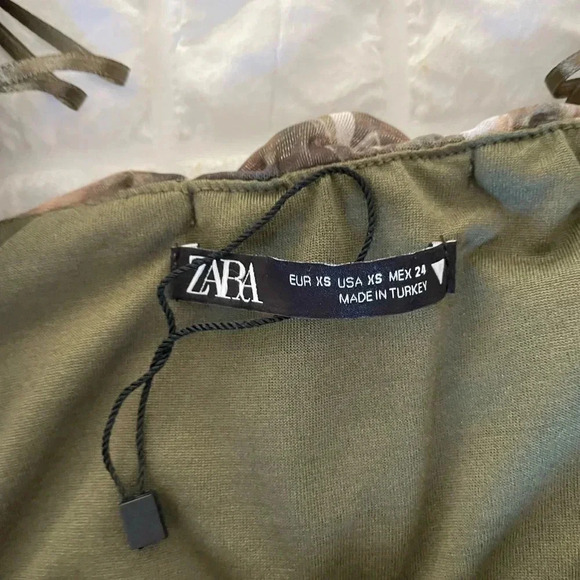 Zara Ruched mesh bodycon mini dress - Picture 10 of 11